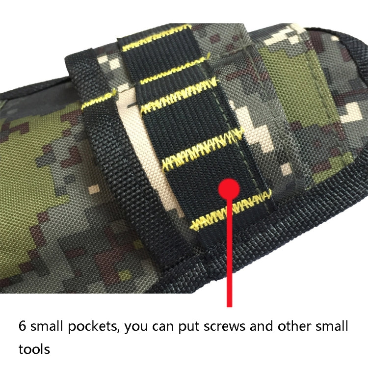900D Oxford Cloth Kit Waist Bag Electrician Storage Bag, Black Yellow Line + Belt, Black Red Line + Belt, Black Yellow Line, Black Red Line