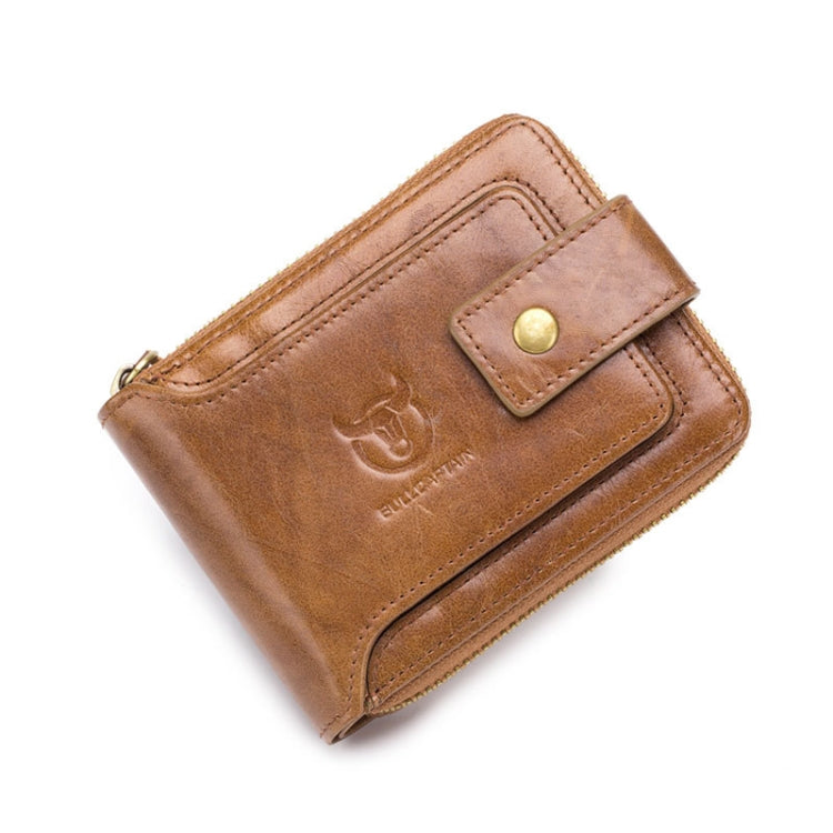 BUFF CAPTAIN 231 First Layer Cowhide Zipper Wallet Horizontal Leather Multiple-Card Thicken Album Wallet
