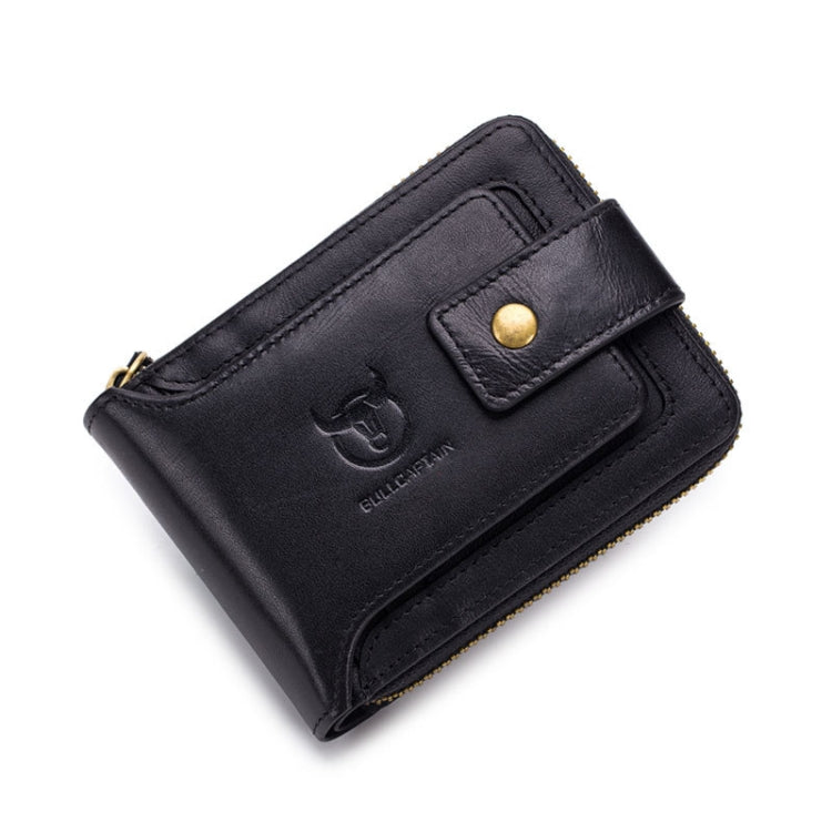 BUFF CAPTAIN 231 First Layer Cowhide Zipper Wallet Horizontal Leather Multiple-Card Thicken Album Wallet