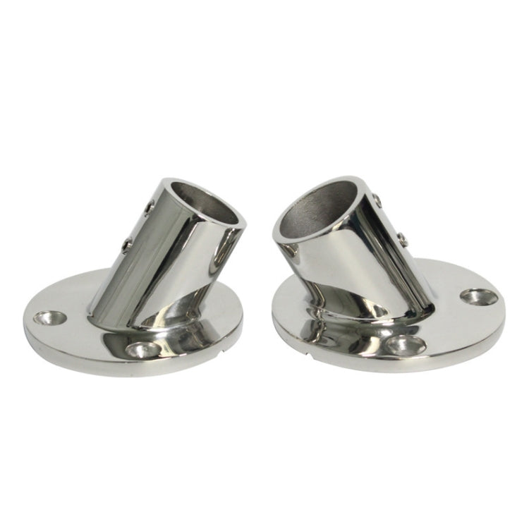 60 Degree Round Pipe Seat 316 Stainless Steel Corrosion-Resistant Marine Tube Seat, 22mm 7/8 inch, 25mm 1 inch