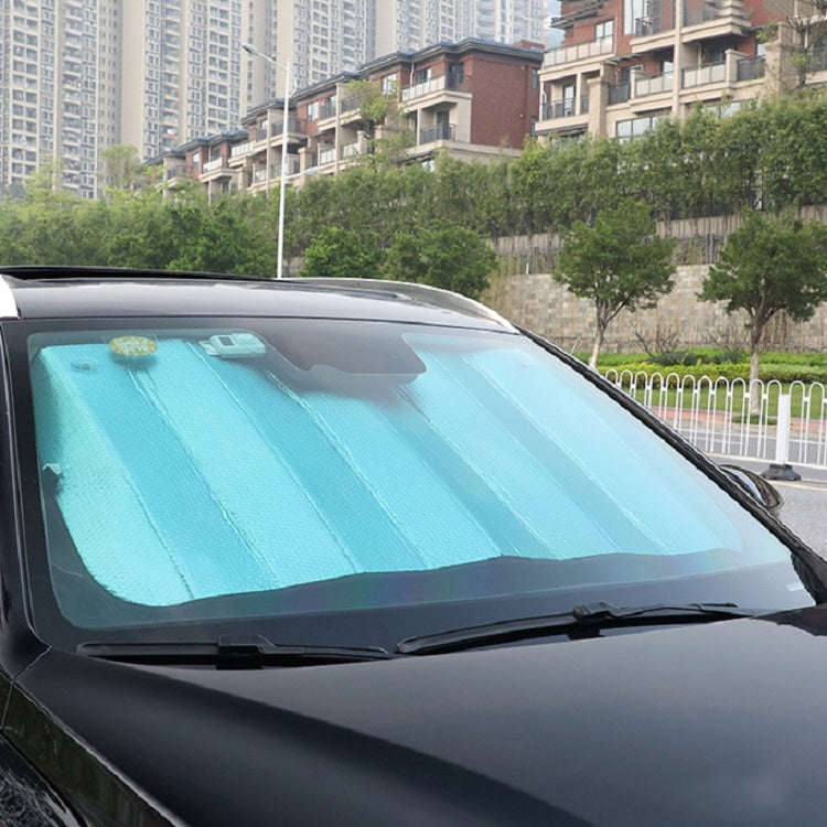 Aluminum Foil Five-Layer Thickening Car Sunscreen Heat Insulation Sun Visor, 145x70cm Blue, 145x70cm Gold, 145x70cm Silver
