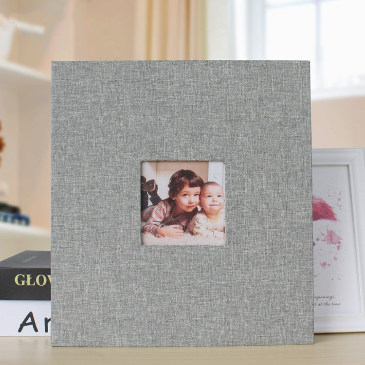 10 Inch 20 Pages/40P Cloth Photo Album Self-Adhesive DIY Laminated Photo Album, Red, Green, Ginger Yellow, Gray