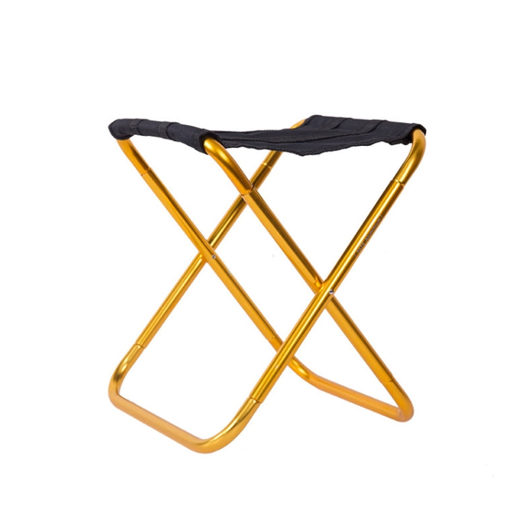 Outdoor Portable Camping Folding Chair 7075 Aluminum Alloy Fishing Barbecue Stool, Size: 24.5x22.5x27cm, Camping Folding Chair (Silver Gray), Camping Folding Chair (Gold), Camping Folding Chair (Red), Camping Folding Chair (Blue)