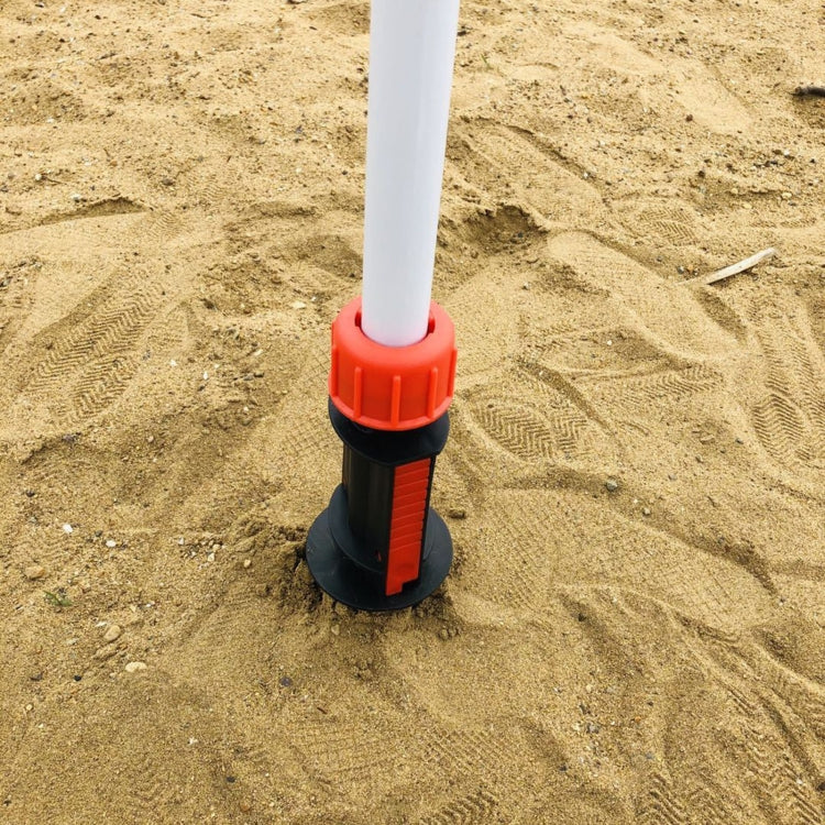 32mm Pipe Diameter Outdoor Beach Sun Umbrella Accessories Large Plastic Portable Spiral Ground Plug