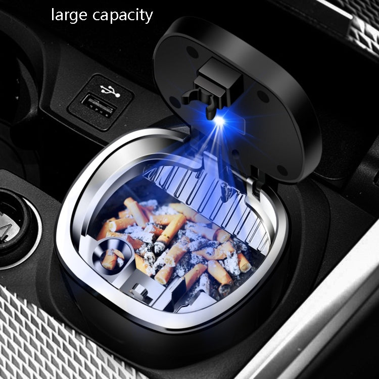 2 PCS Car Ashtray With Cover Hanging Invisible With LED Light Car Ashtray, 2 PCS Car Ashtray