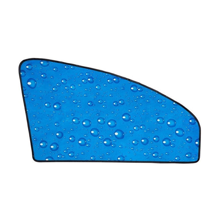 R-2938 Single-Layer Sun Protection Magnetic Car Curtain Vehicle Water Drop Sunshade, Blue Right, Blue Left