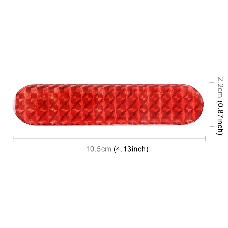 10 Sets High-brightness Laser Reflective Strip Warning Tape Decal Car Reflective Stickers Safety Mark, Red, Green, Blue, Yellow