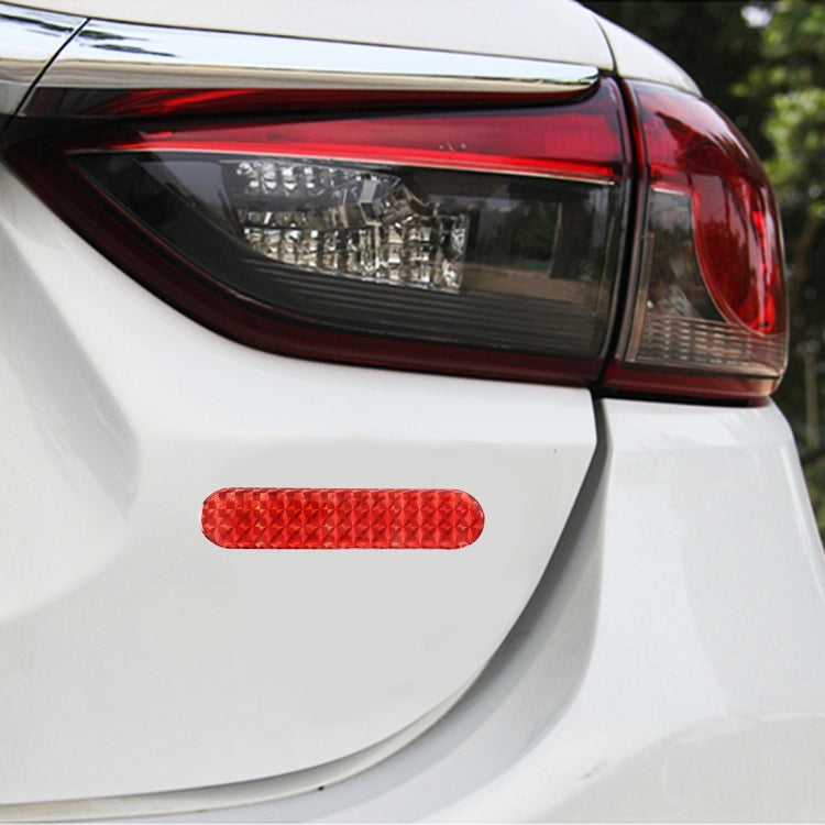 10 Sets High-brightness Laser Reflective Strip Warning Tape Decal Car Reflective Stickers Safety Mark, Red, Green, Blue, Yellow