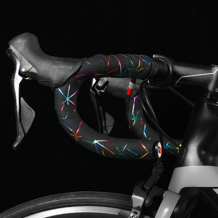 1 Pair WEST BIKING YP0804059 Road Bike Color Line Bar Belt PU Non-Slip Riding Bar Belt