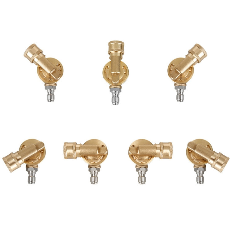 High Pressure Cleaning Machine Accessories Brush Head 240 Degrees Rotating 1/4 Live Joint, 240 Degrees Rotating 1/4 Live Joint