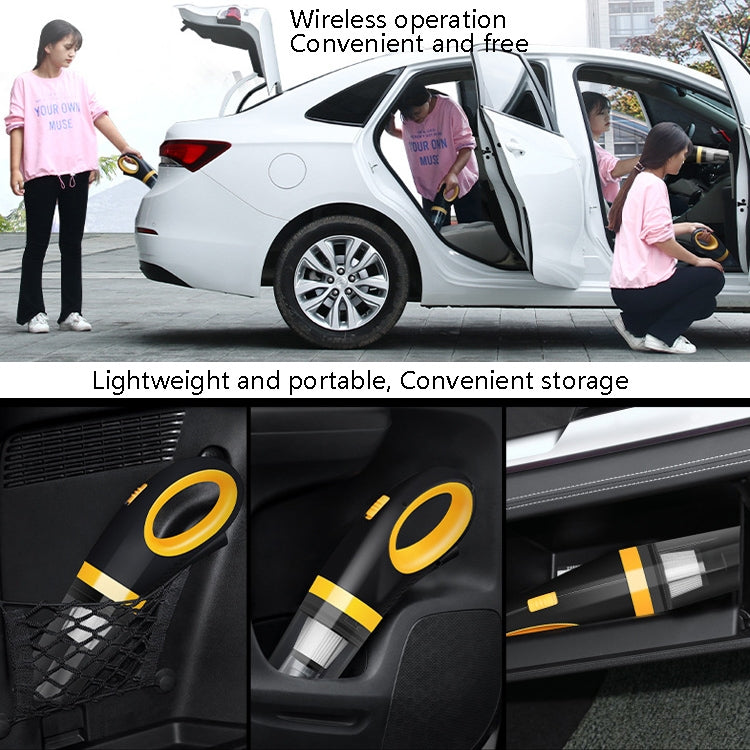 Car Vacuum Cleaner Wireless USB Charging High Power Small Handheld Vacuum Cleaner, Wireless USB Cleaner