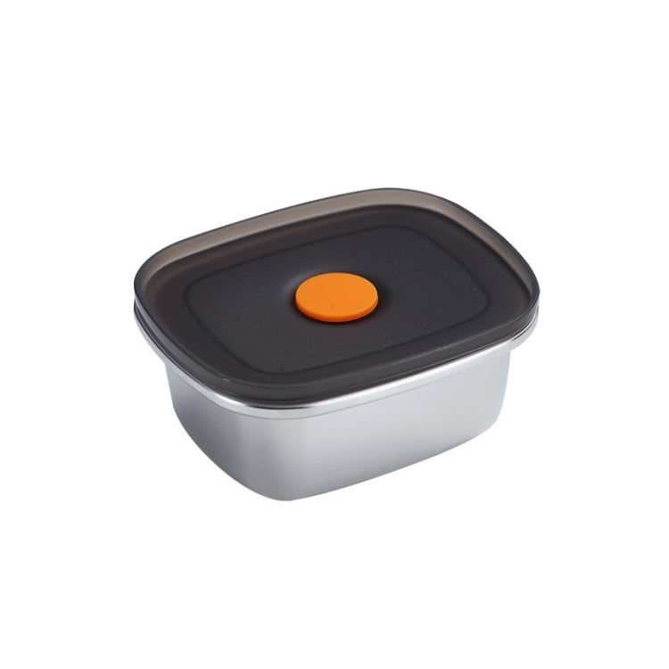 Refrigerator Fruit Fresh-Keeping Box 304 Stainless Steel Sealed Lunch Box, 250ml, 450ml, 600ml, 1000ml