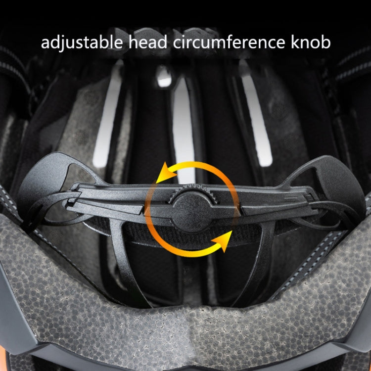 PROMEND TK-12H15 Mountain Bike USB Magnetic Goggles Helmet With Warning Light