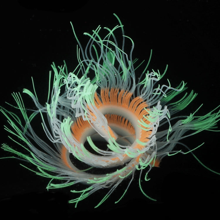 Aquarium Fish Tank Landscaping Decoration Silica Gel Simulation Software Coral Fluorescent Anemone, Size:, 50cm, 75cm, 100cm