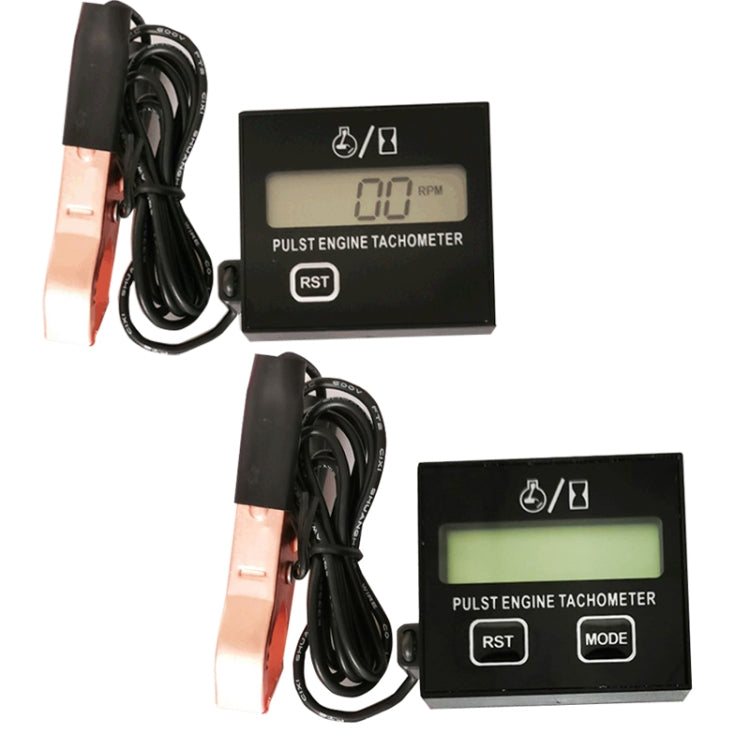 ZSB-03 Chain Saw Tachometer Gasoline Engine Lawn Mower High Tachometer Digital Display Induction Pulse Tachometer, Clip Version, Double Button Clip Version
