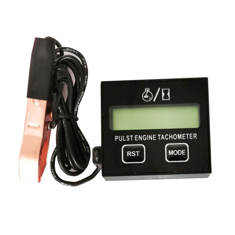 ZSB-03 Chain Saw Tachometer Gasoline Engine Lawn Mower High Tachometer Digital Display Induction Pulse Tachometer, Clip Version, Double Button Clip Version
