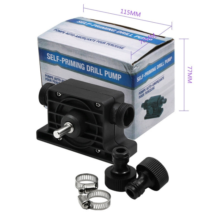 Portable Mini Water Pump Electric Drill Driven High Flow Oil Pump, Standard With Two Connectors, High Flow Oil Pump