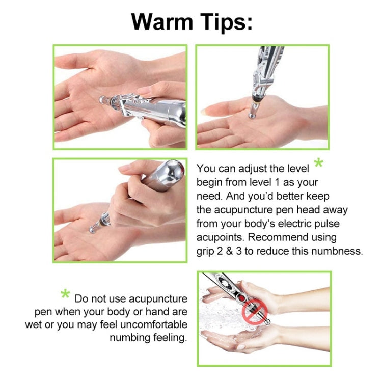Circulating Energy Automatic Point Finding Meridian Pen Home Pain Electronic Acupuncture Pen Specifications:, 5 Head Color Boxes (Battery Model), Only Pen, 3 Head Color Box (Charging Model), 5 Head Color Box (Charging Model)