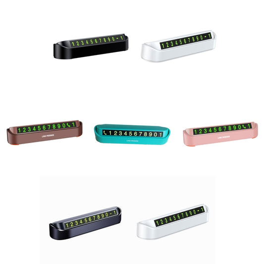 Hidden Parking Number Card Nightlight Number Button Parking Number Card, Style: