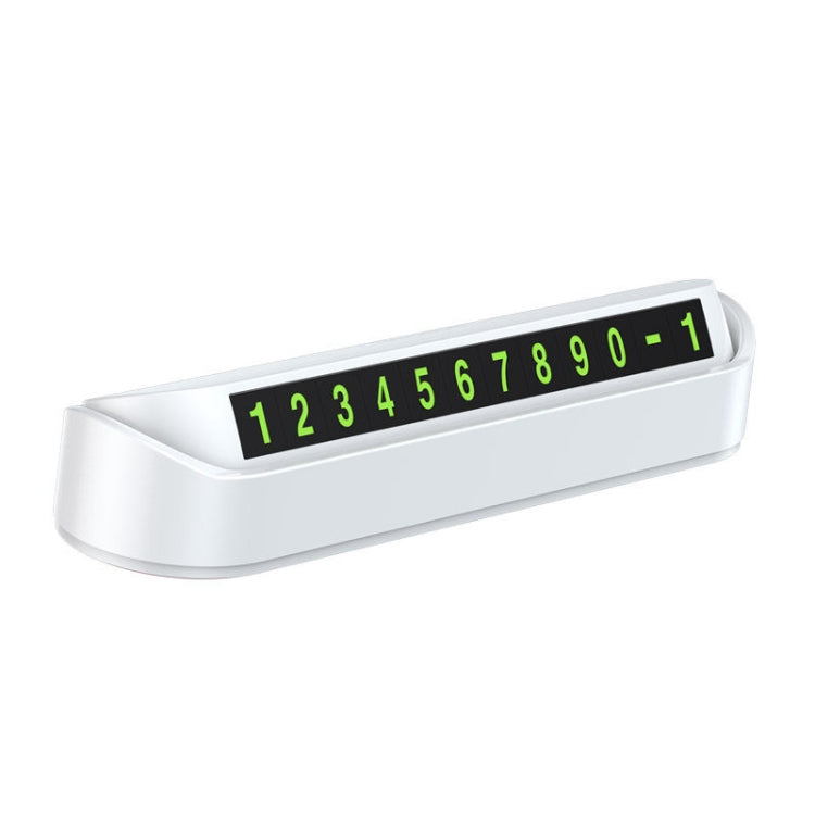 Hidden Parking Number Card Nightlight Number Button Parking Number Card, Style:, Neutral (Black), Neutral (White)