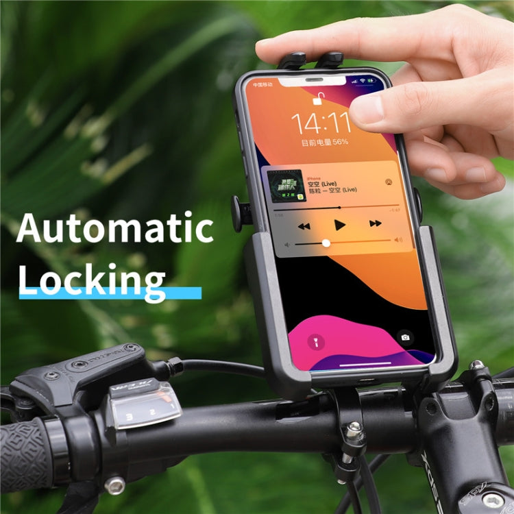 WEST BIKING Bike Mobile Phone Holder Aluminum 360 Rotatable Electric Bike Scooter Motorcycle Phone Stand,Style: