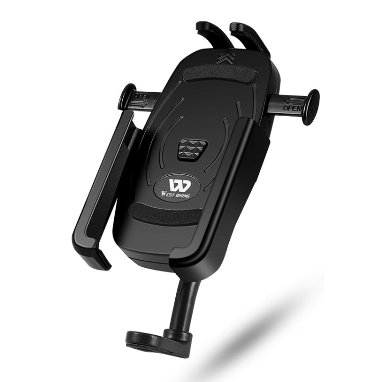 WEST BIKING Bike Mobile Phone Holder Aluminum 360 Rotatable Electric Bike Scooter Motorcycle Phone Stand,Style: