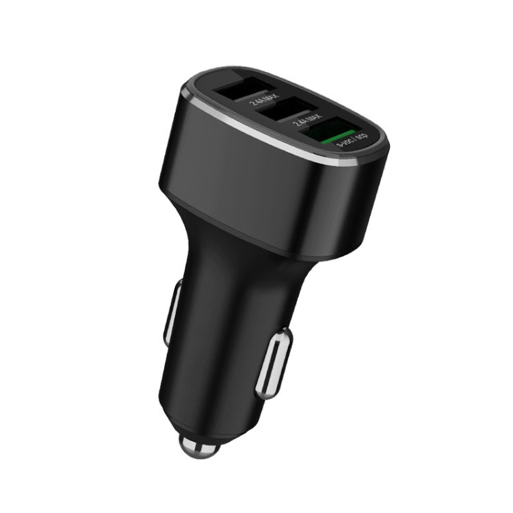 شاحن سيارة سريع بثلاثة منافذ USB لهواتف هواوي/أوبو/فيفو/ون بلس وأجهزة الشحن السريع الأخرى، GT680 أسود، GT680 رمادي، GT780 أسود، GT780 رمادي