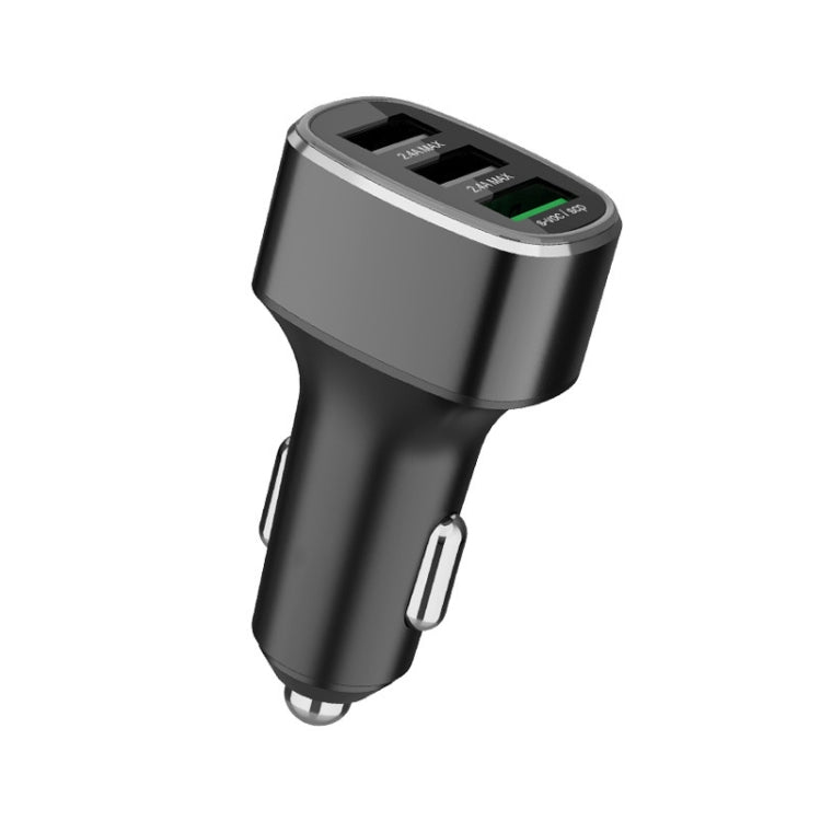 شاحن سيارة سريع بثلاثة منافذ USB لهواتف هواوي/أوبو/فيفو/ون بلس وأجهزة الشحن السريع الأخرى، GT680 أسود، GT680 رمادي، GT780 أسود، GT780 رمادي