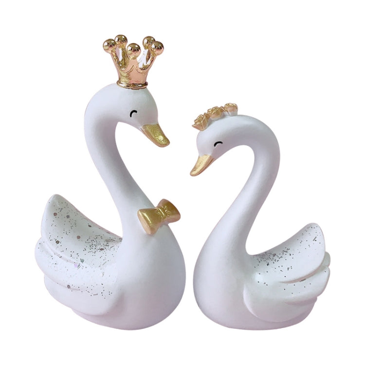2pcs /Pair Swan Resin Car Decoration Birthday Cake Tanabata Valentine Day Decoration, Large Pink, Large White, Large Black Swan, Extra Large Pink, Extra Large White, Extra Large Black