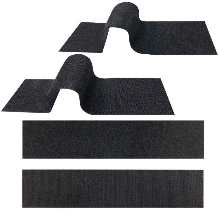 Car License Plate Hook And Loop Fastener High Temperature Resistance Polyester Double-Sided Fixed Stickers, 100x500mm