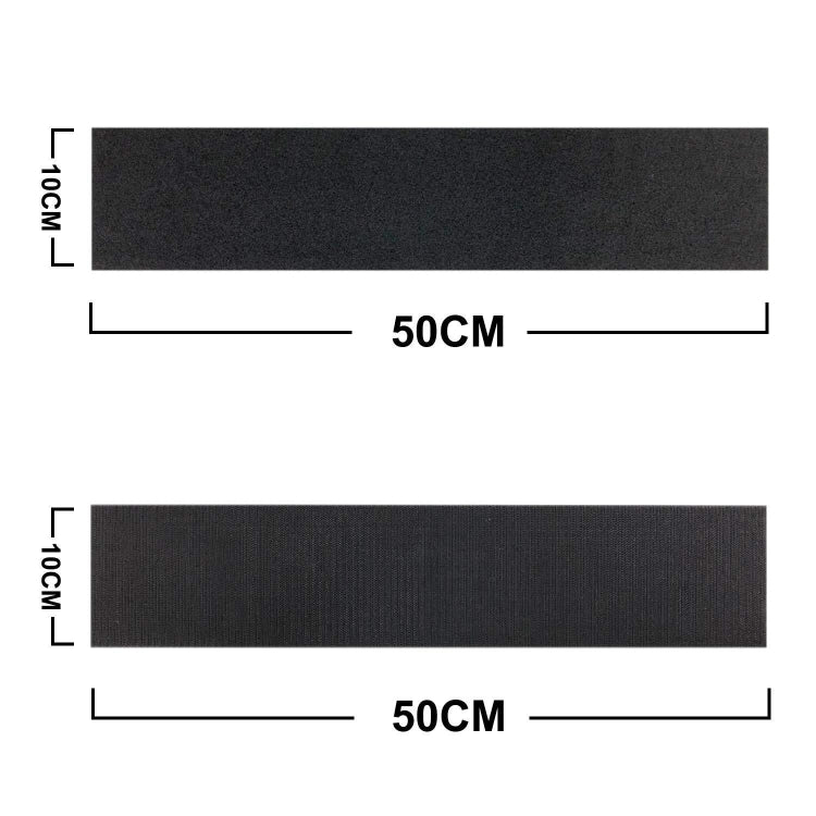 Car License Plate Hook And Loop Fastener High Temperature Resistance Polyester Double-Sided Fixed Stickers, 100x500mm