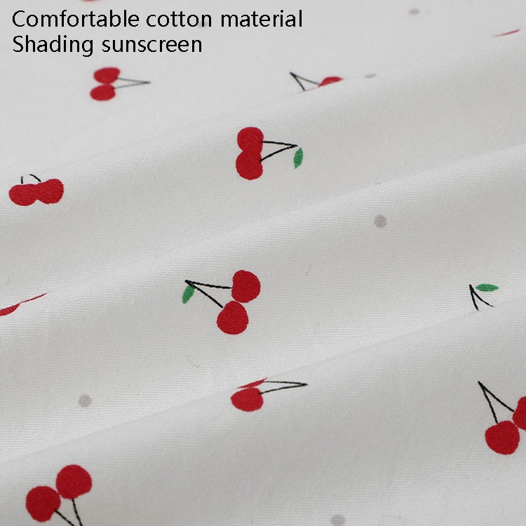 Car Curtains Cotton Car Suction Cup Sunshade Sun Protection Thermal Curtain, Cherry, Blue Flower, Bunny, Small Floral, Coffee Dot, Blue Striped Rabbit, Long Ear Rabbit, Pink Peach Heart, Pony