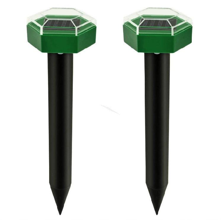 Outdoor Hexagonal Solar Ultrasonic Mole Repeller Inserted Into The Lawn Outdoor Animal Repeller, Animal Repeller