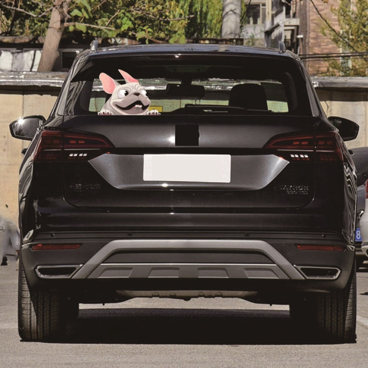 3 PCS D-840 Three-Dimensional Personalized Graphic Car Sticker Puppy Cartoon Colorful Vinyl Decals For Car Windows, A, B, C