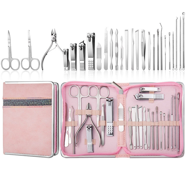 9 In 1 Nail Clipper Set Manicure Set Stainless Steel Nail Clipper Manicure Tool, 9 In 1, 18 In 1 Yellow, 26 In 1 Pink, 26 In 1 Black