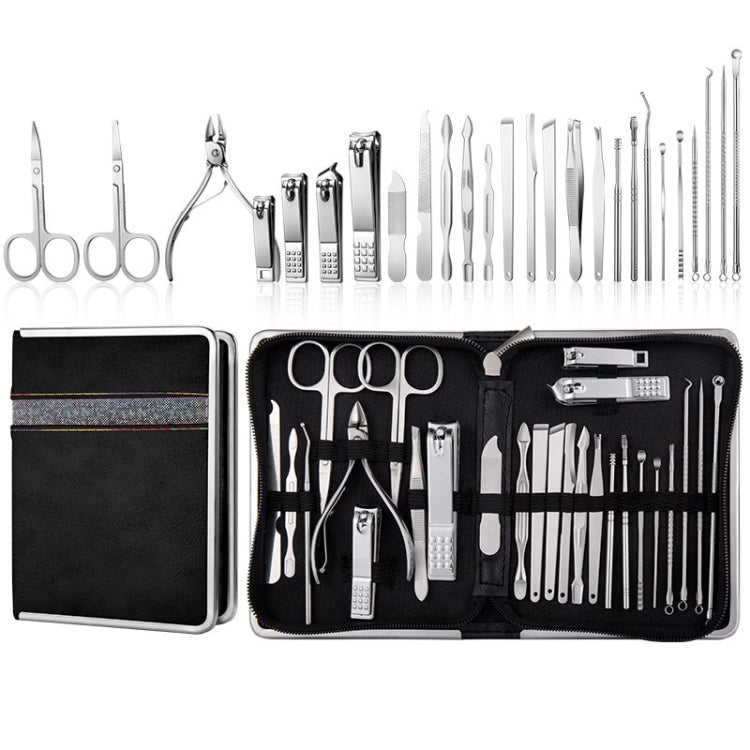 9 In 1 Nail Clipper Set Manicure Set Stainless Steel Nail Clipper Manicure Tool, 9 In 1, 18 In 1 Yellow, 26 In 1 Pink, 26 In 1 Black