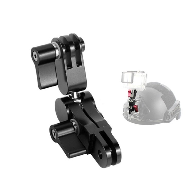 محول تثبيت قابل للتعديل من سبائك الألومنيوم يدور 360 درجة لكاميرات GoPro HERO9 Black / HERO8 Black / 7 / 6 / 5 / 5 Session / 4 Session / 4 / 3+ / 3 / 2 / 1، DJI Osmo Action، Xiaoyi وكاميرات الحركة الأخرى، أحمر، أزرق، أسود
