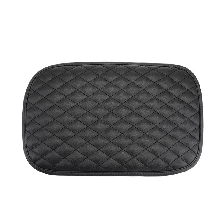 Leather Car Universal Central Armrests Pad Anti-Slip Armrest Box Mat, Universal