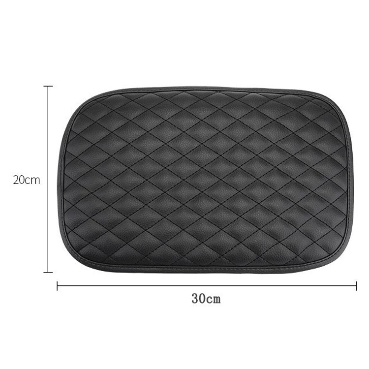 Leather Car Universal Central Armrests Pad Anti-Slip Armrest Box Mat, Universal