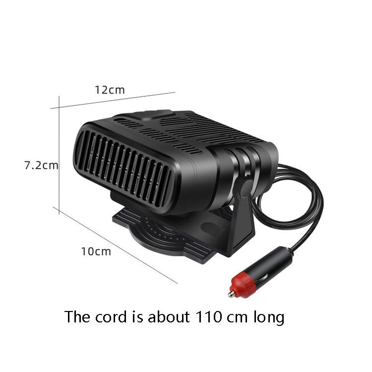 Car Heater Cold And Warm Wind Defrosting And Snow Demister, 12V Black, 24V Black