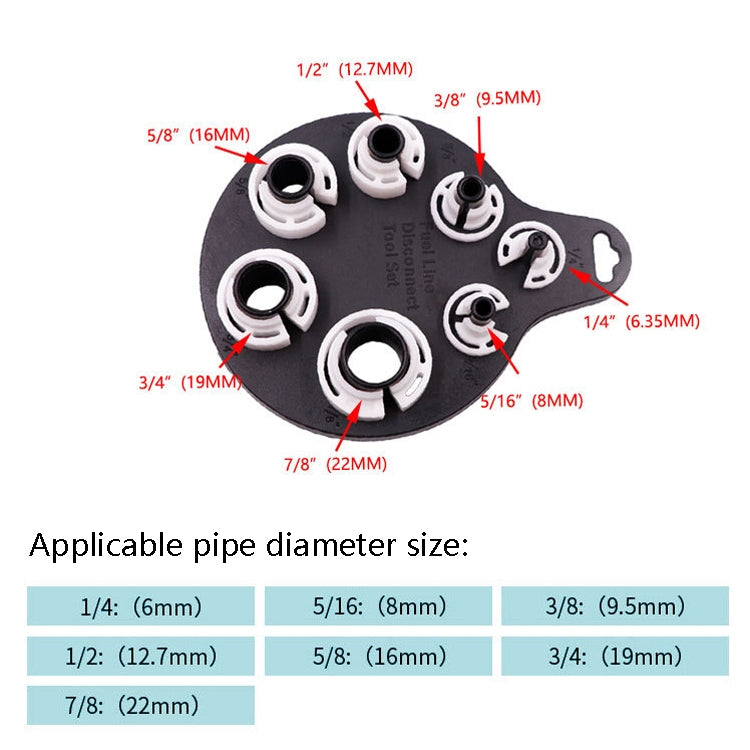 4 PCS Tracheer Dedicated Disassembled Automobile Air Conditioning Repair Tool, 7 In 1 Air Conditioning Repair Tool