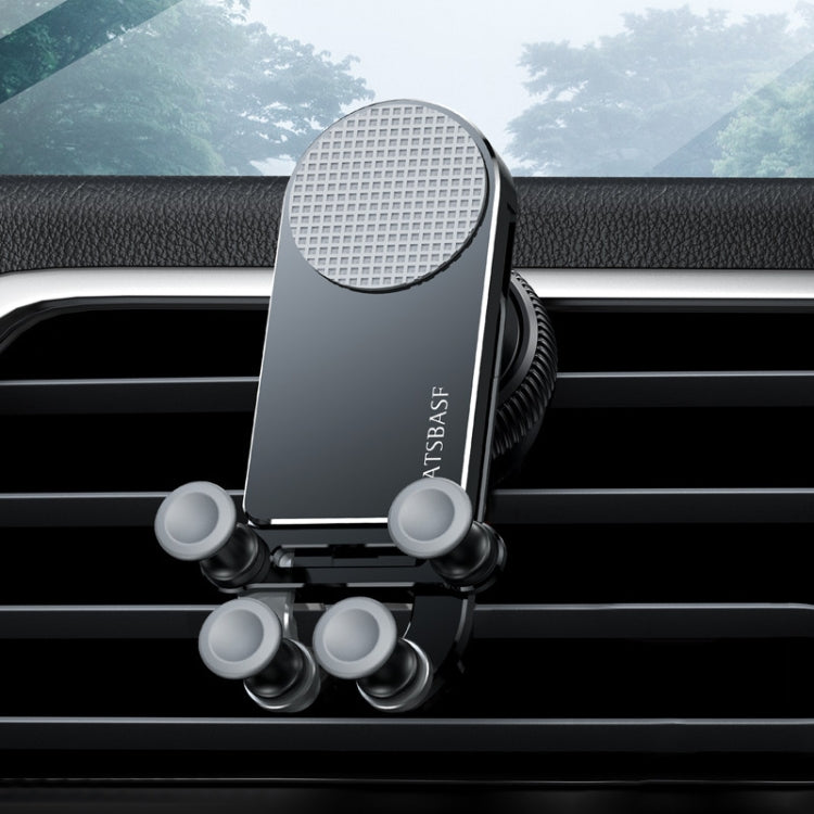 Oatsbasf Car Gravity Metal Bracket Scalable and Stable Mobile Phone Bracket Folding Screen Mobile Phone Exclusive Car Bracket, Folding Screen Paste Black, Folding Screen Outlet Black, Folding Screen Outlet Silver