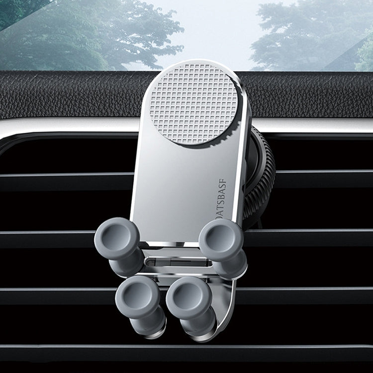 Oatsbasf Car Gravity Metal Bracket Scalable and Stable Mobile Phone Bracket Folding Screen Mobile Phone Exclusive Car Bracket, Folding Screen Paste Black, Folding Screen Outlet Black, Folding Screen Outlet Silver