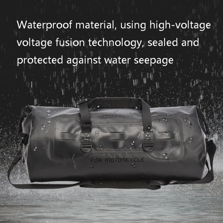 AFISHTOUR FM2031 40L Waterproof Travel Luggage Bag Large Capacity Motorcycle Rear Seat Bag, Yellow, Black