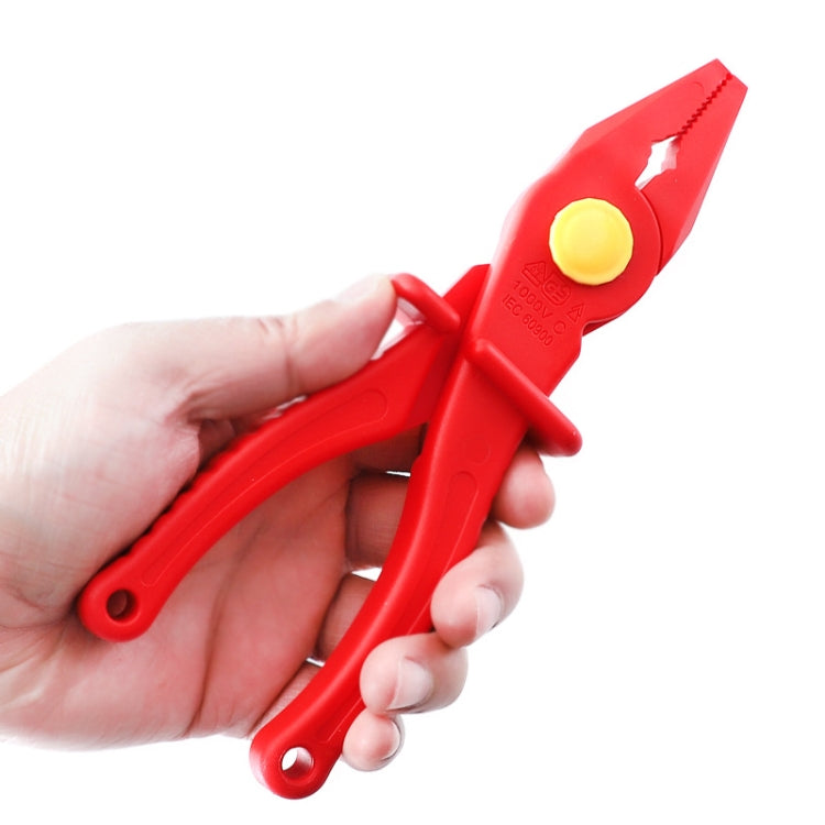 Resistant High Voltage Anti-Magnetic Insulated Plastic Tool, Style:, Vise, Electrician Straight Knife, Electrician Scimitar