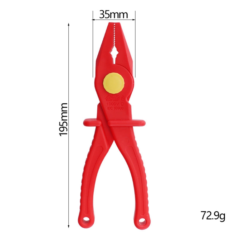 Resistant High Voltage Anti-Magnetic Insulated Plastic Tool, Style:, Vise, Electrician Straight Knife, Electrician Scimitar