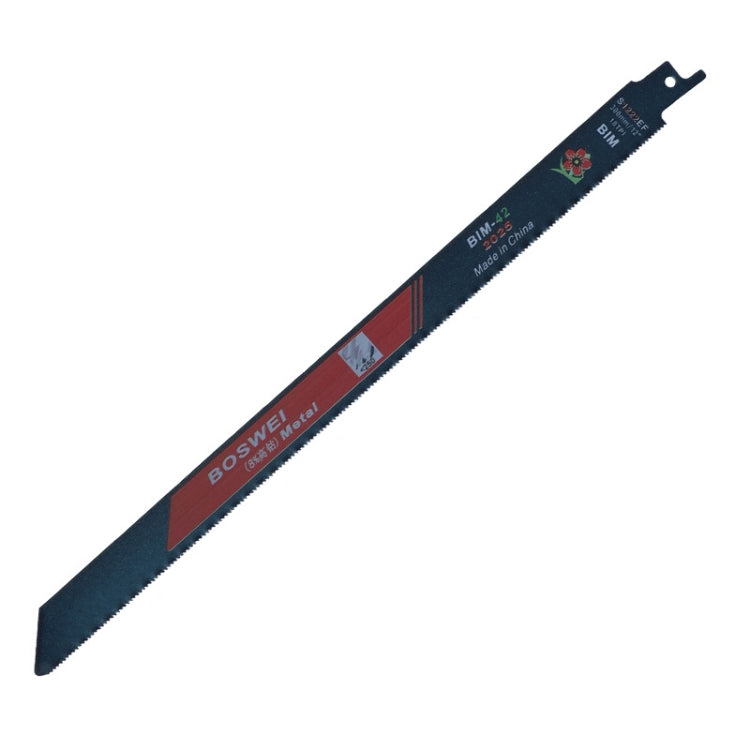 BOSWEI Hardcore Reciprocating Saw Strip Fine Teeth Saber Saw Blade Metal Plastic Wood Bimetal Curve Saw Blade, S922EF, S1122BF, S1122EF, S1222BF, S1222EF