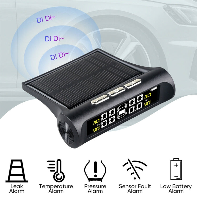 T1 Vehicle-mounted Solar Wireless Tire Pressure Monitoring System General-purpose Vehicle Tire Pressure Thermometer, T1