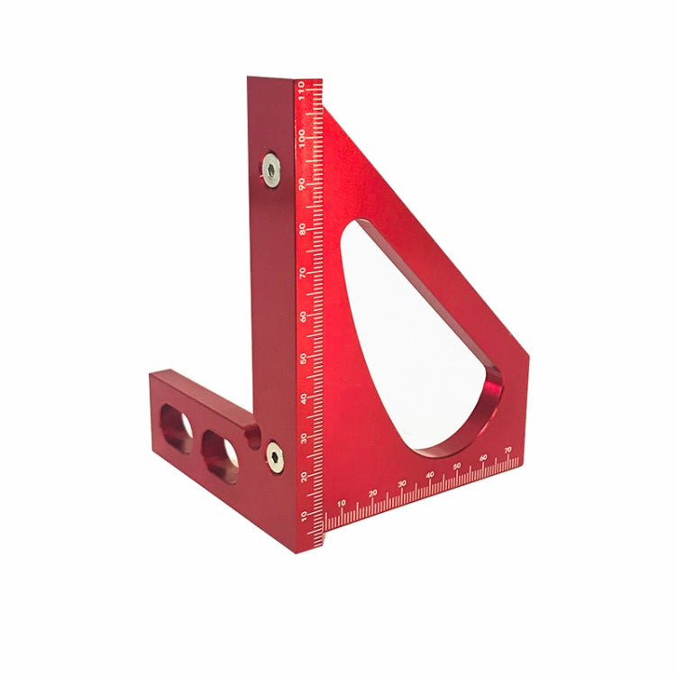 Woodworking Tools Aluminum Alloy 90 Degree Square Multi-Function Scribing Ruler Triangle Ruler, 90 Degree Square Ruler