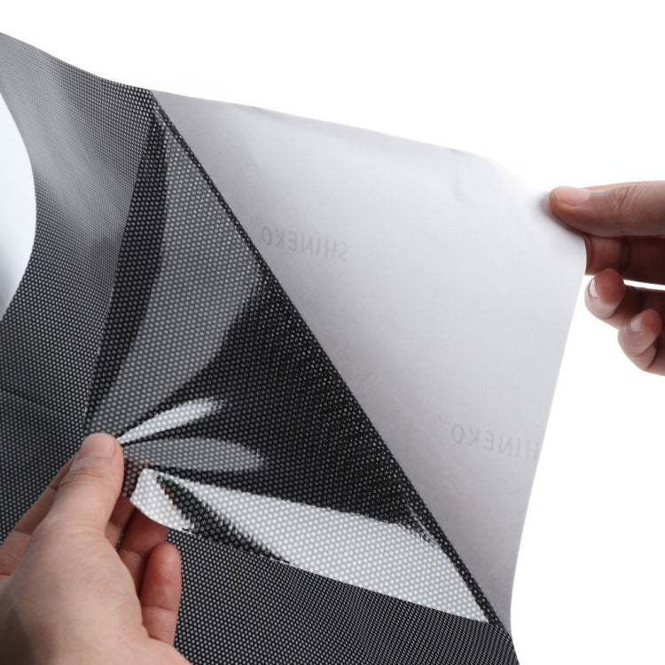 Car Electrostatic Sunshade Stickers Window Glass Sunscreen Heat Insulation Stickers Taiwanese Point Hole Film, 120 x 60cm